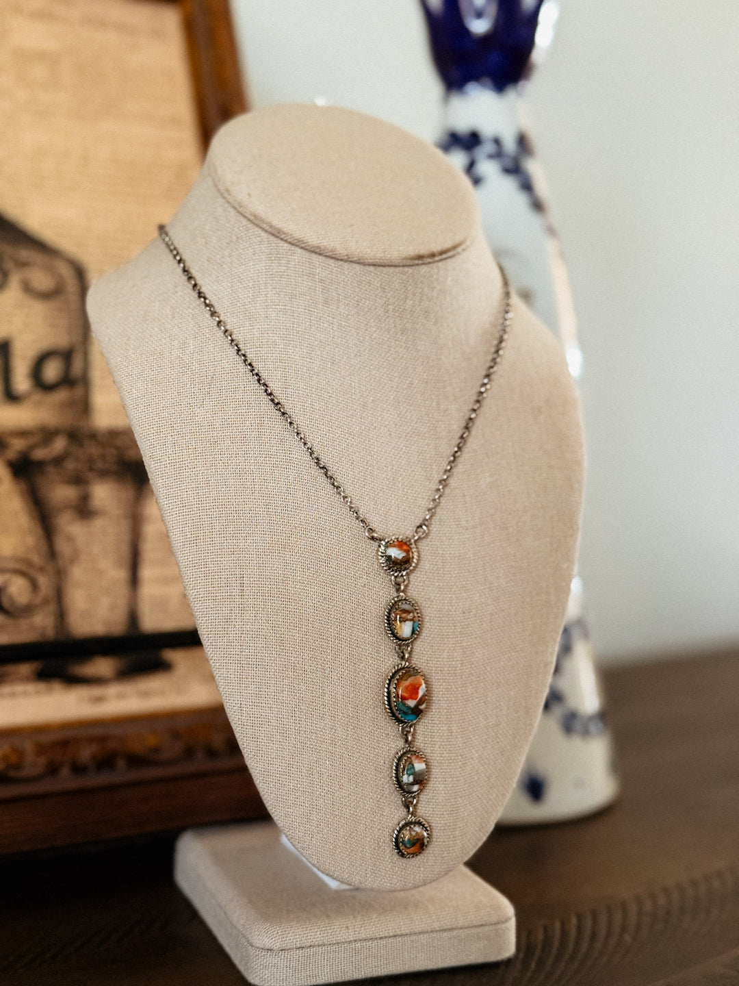 Spiny Oyster Lariat Necklace #2