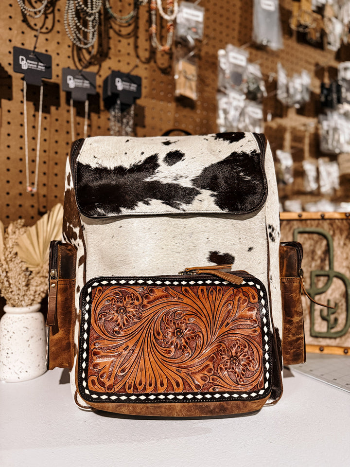 Evangeline Cowhide Backpack #32