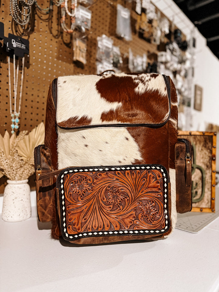 Evangeline Cowhide Backpack #17