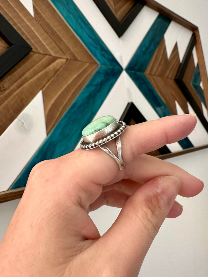 Dirty Olive Turquoise Ring #1