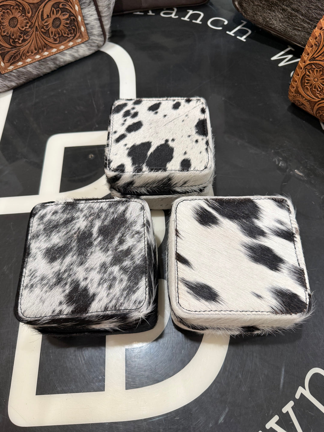 Cruella Cowhide Jewelry Box