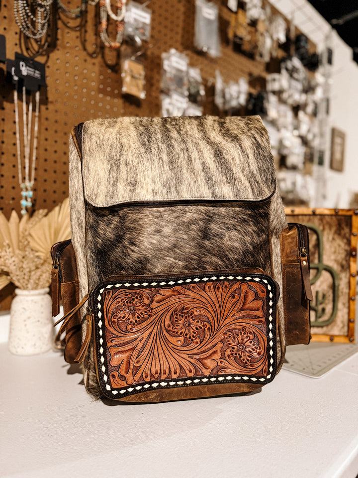 Evangeline Cowhide Backpack #13