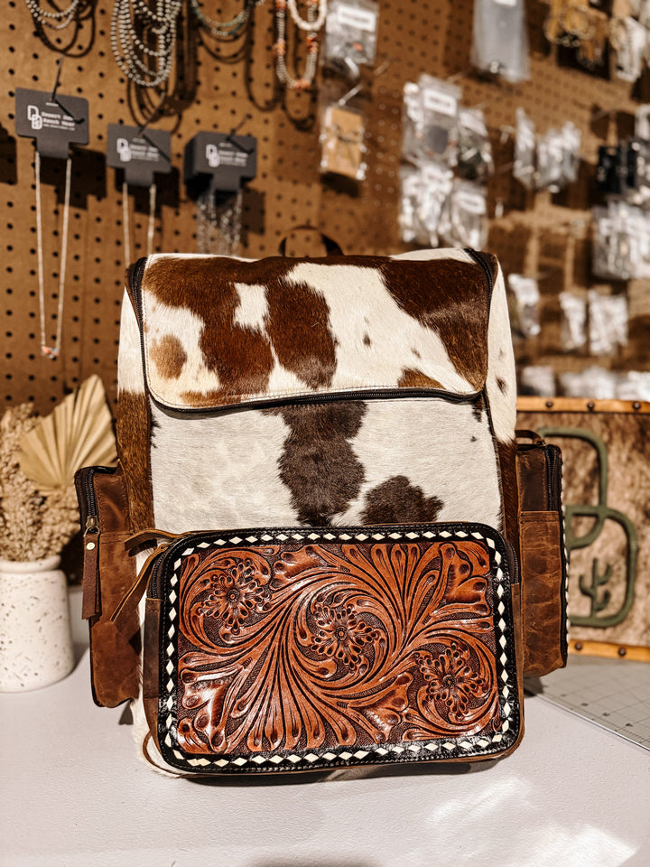 Evangeline Cowhide Backpack #34