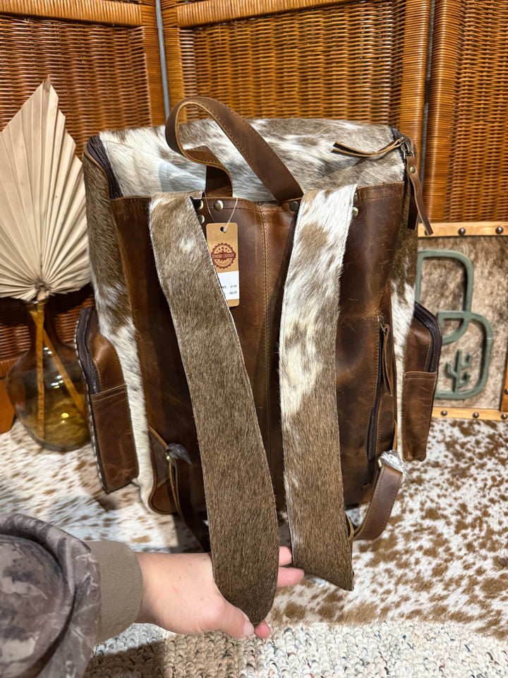 Evangeline Cowhide Backpack #88