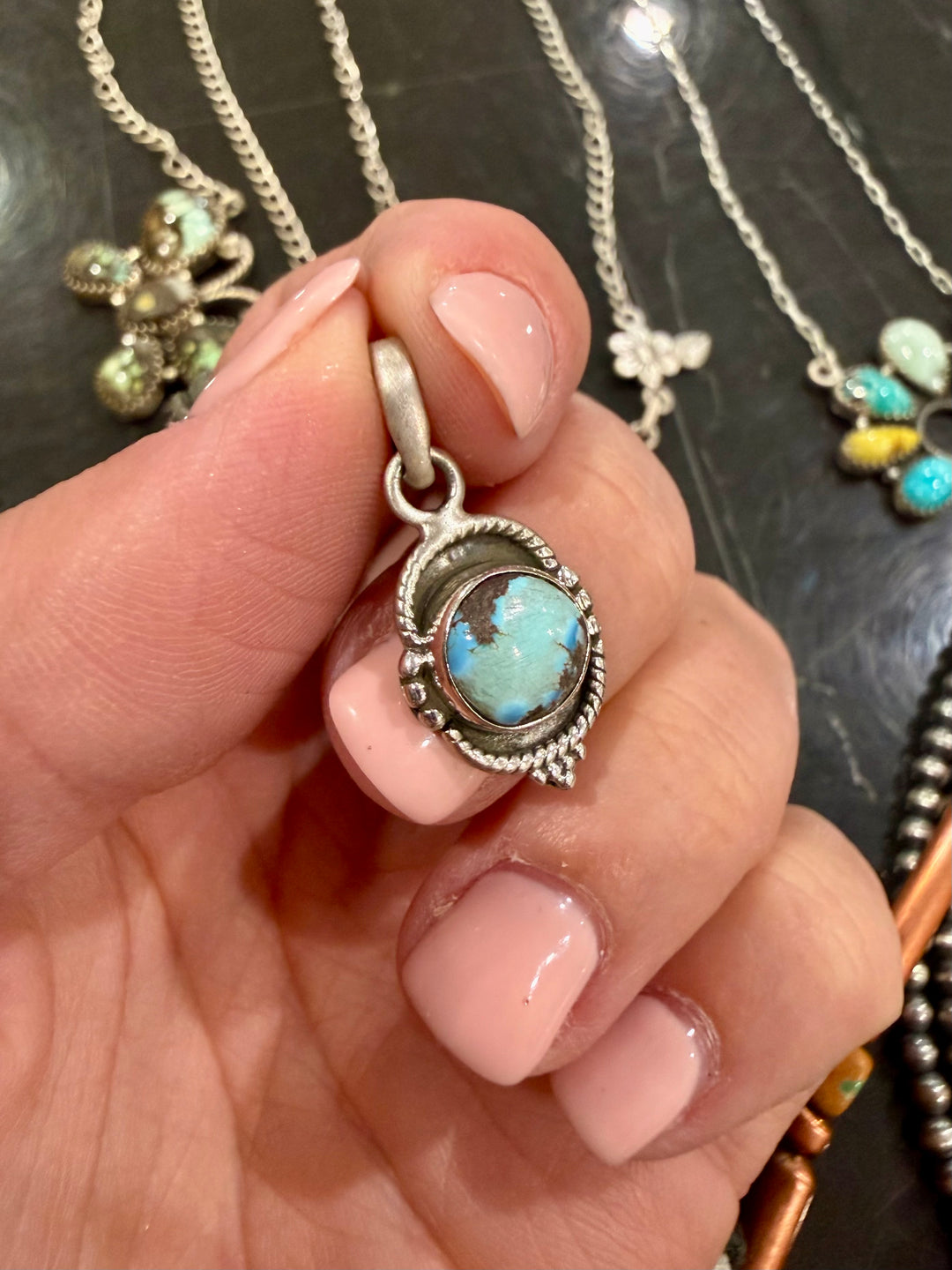 Turquoise Dainty Pendant #5