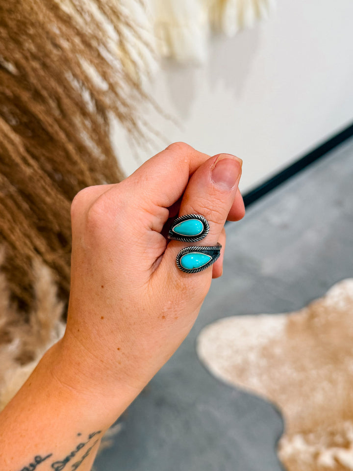 Turquoise Tears Ring