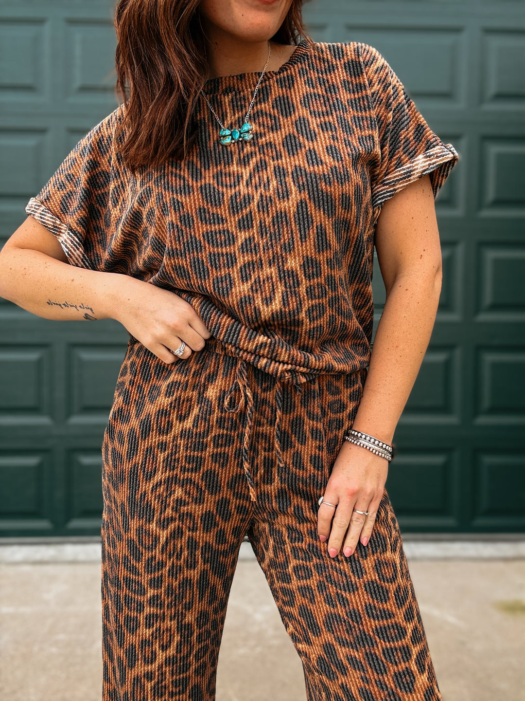 Cheetah Kelsey Pant Set