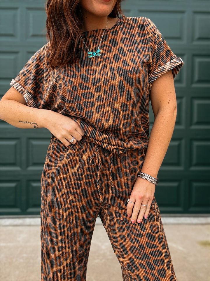 Cheetah Kelsey Pant Set