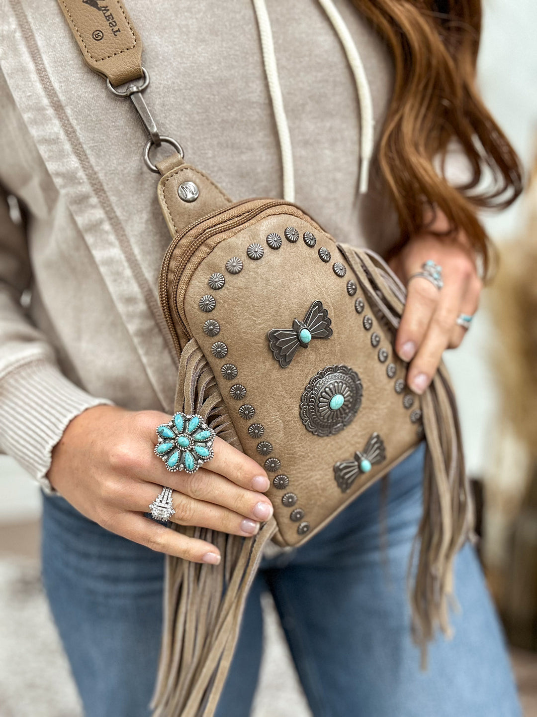 Mariposa Concho Sling Bag