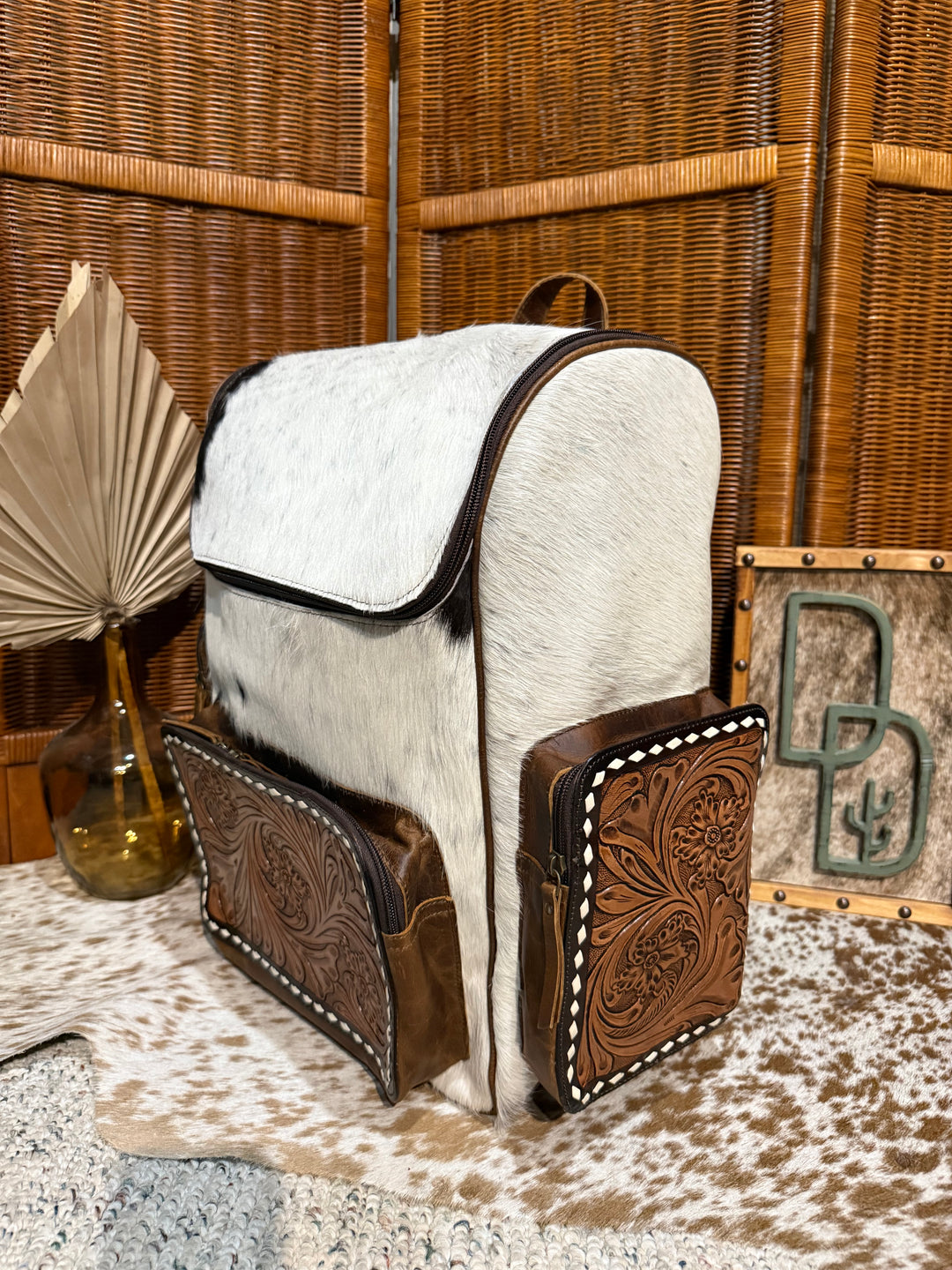Evangeline Cowhide Backpack #90