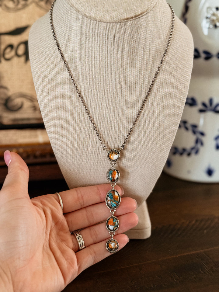 Spiny Oyster Lariat Necklace #4