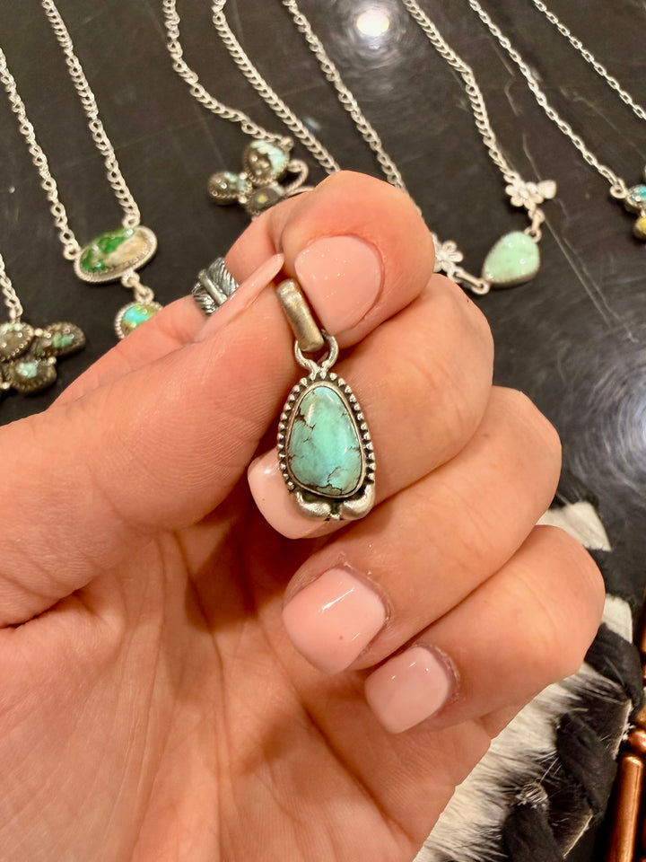 Turquoise Dainty Pendant #9