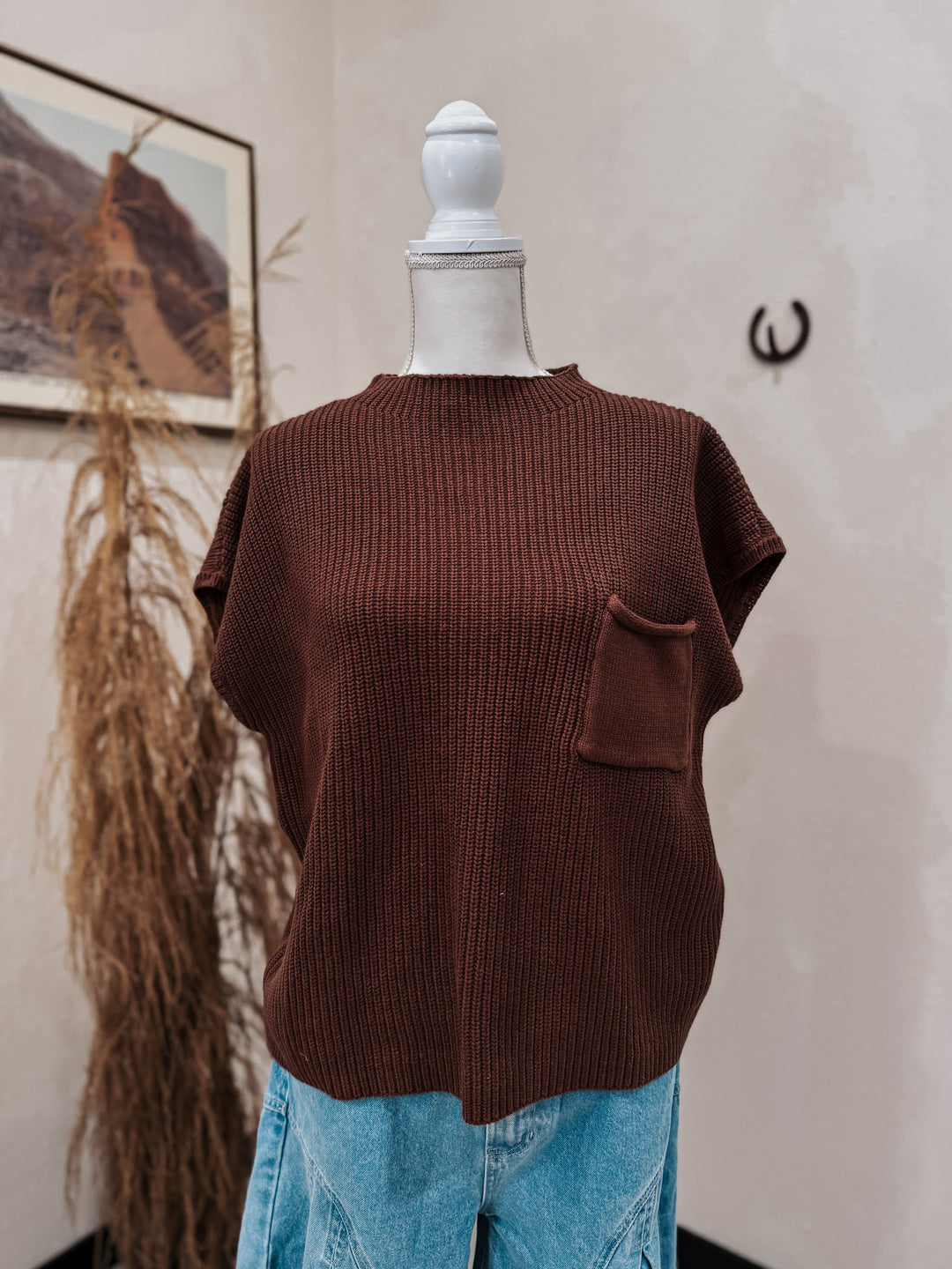 Sedona Knit Vest: Espresso