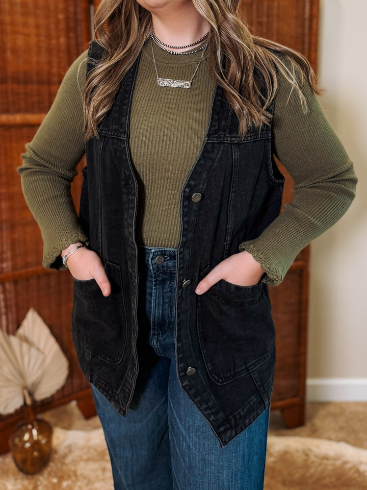 Market Street Denim Vest