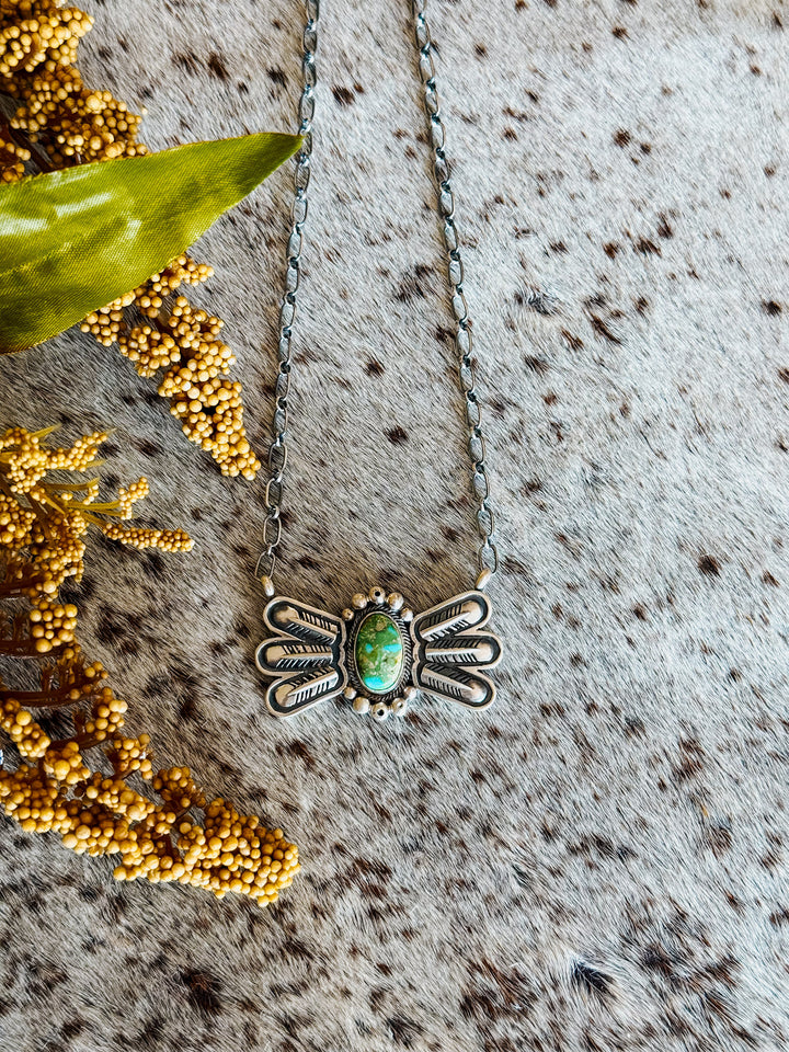 Sonoran Turquoise Wing Necklace #1