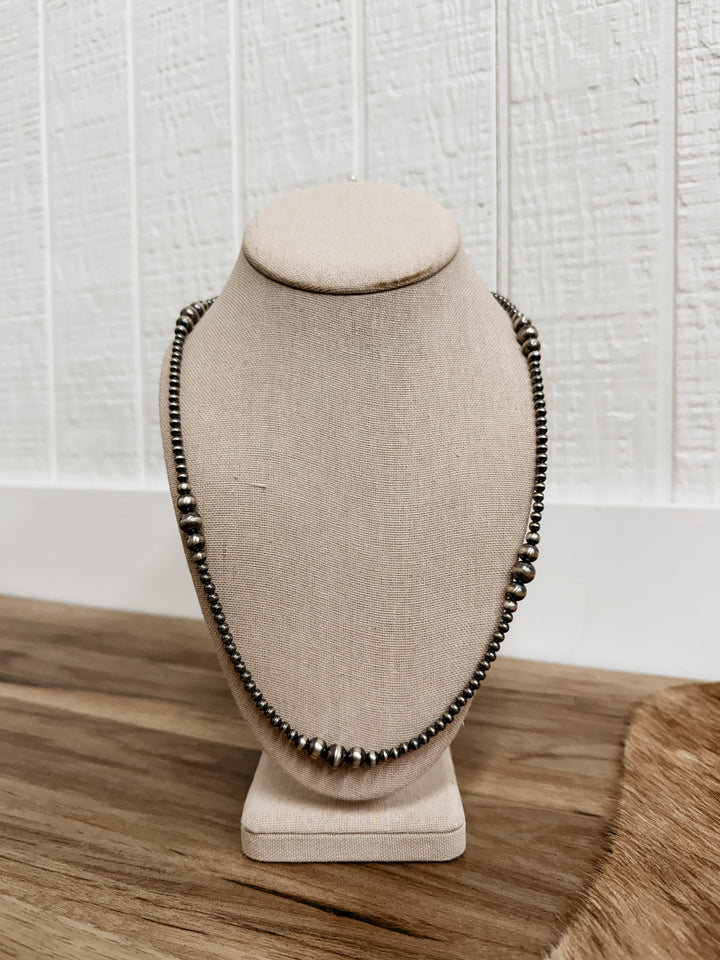 4mm-8mm 24” Navajo Pearl Necklace