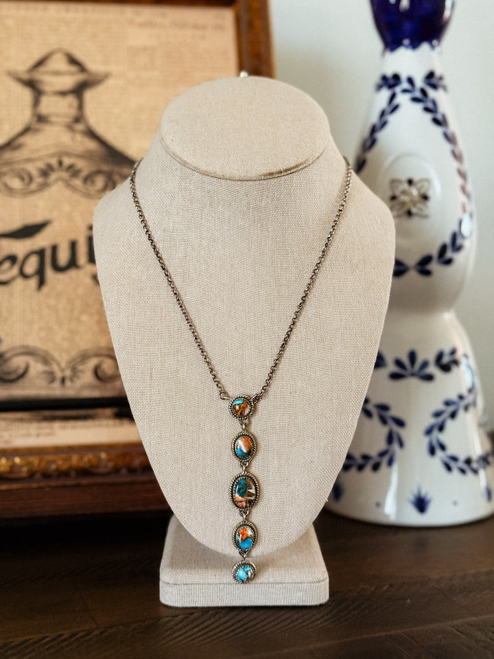 Spiny Oyster Lariat Necklace #1