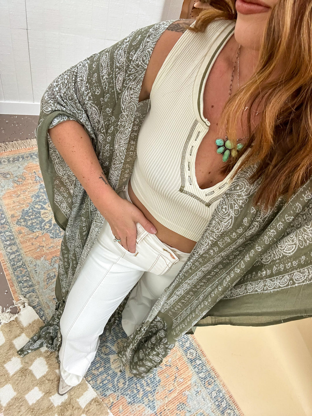 Lost Girl Kimono: Olive