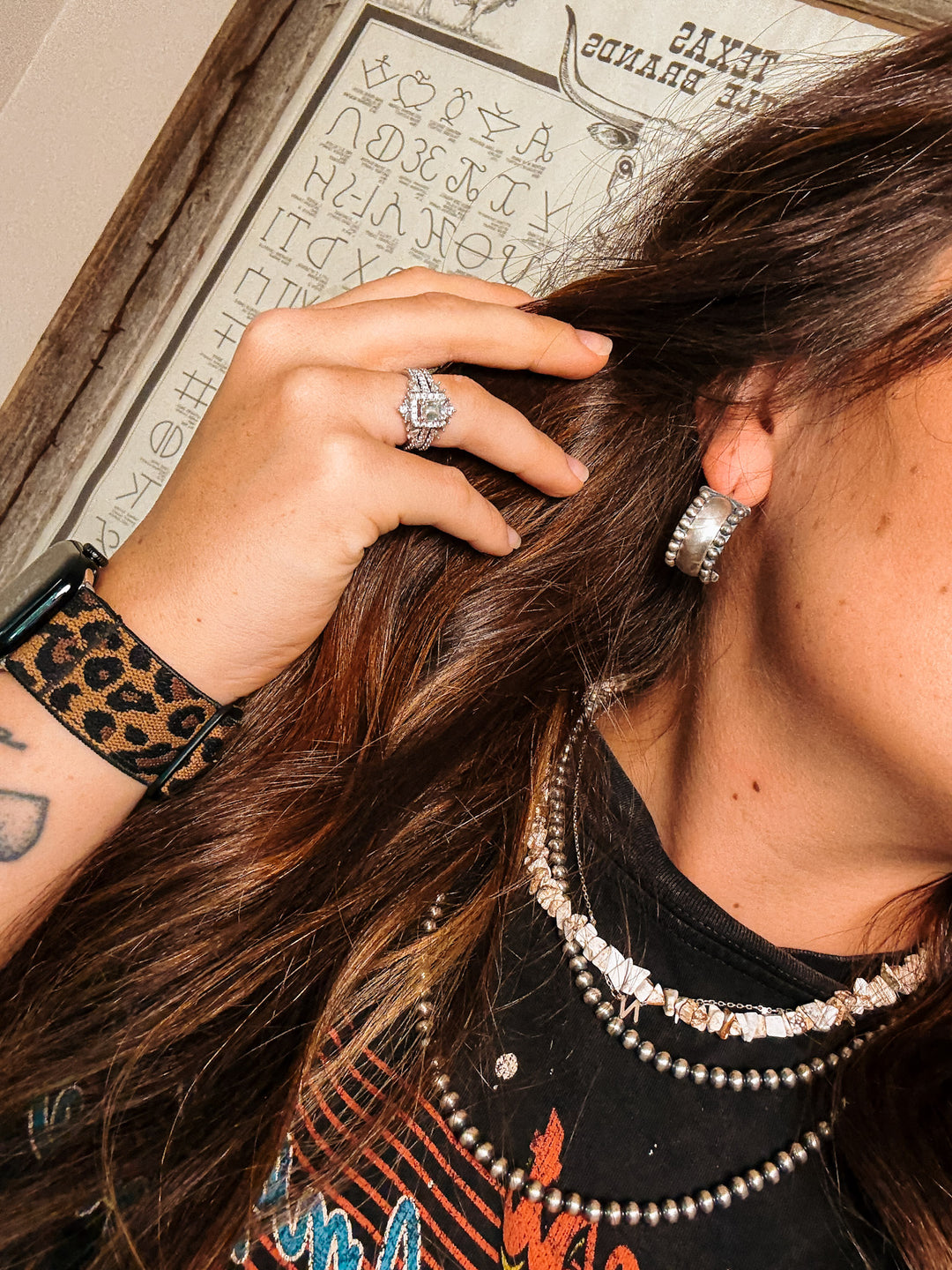 Silver Barrel Earrings