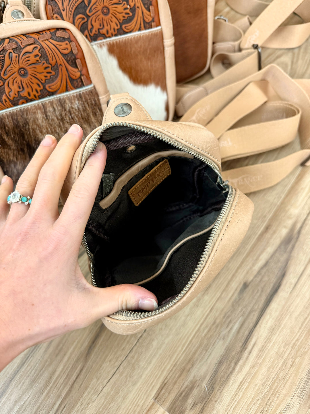 Cowhide Delulu Sling Bag