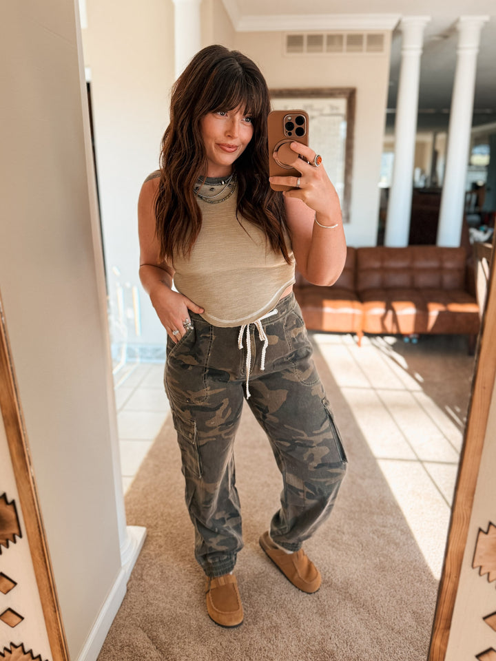 POL Rural Girl Tank: Olive