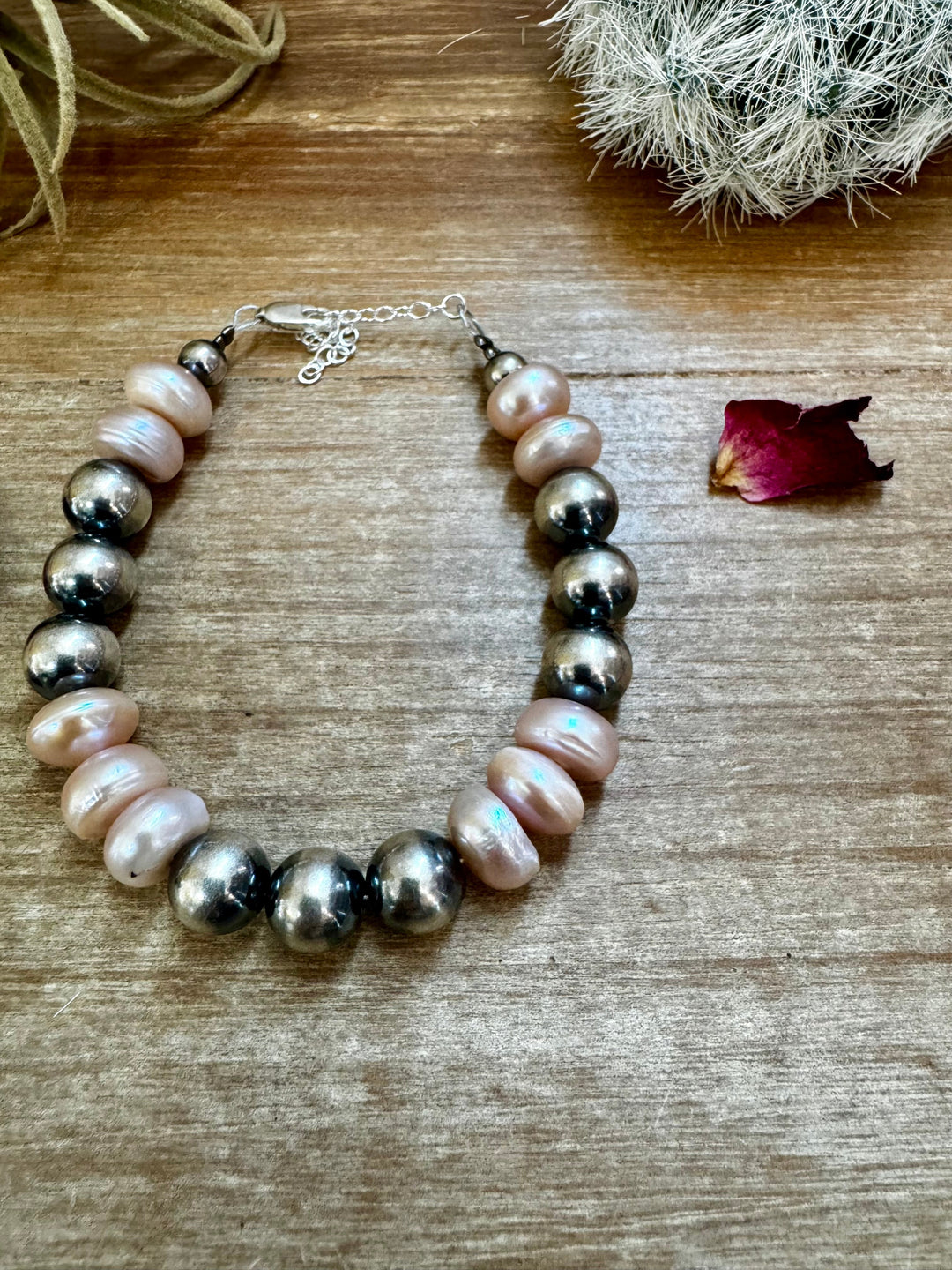 10mm Fresh Water & Navajo Pearl Bracelet