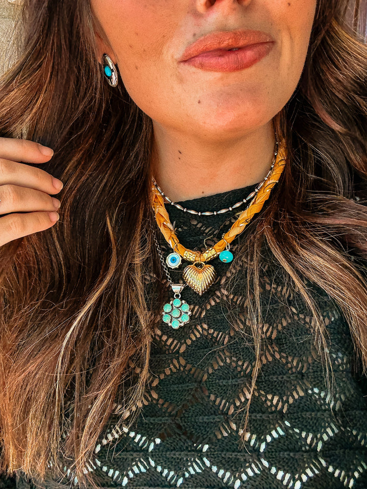 Heart of Gold Bandana Necklace