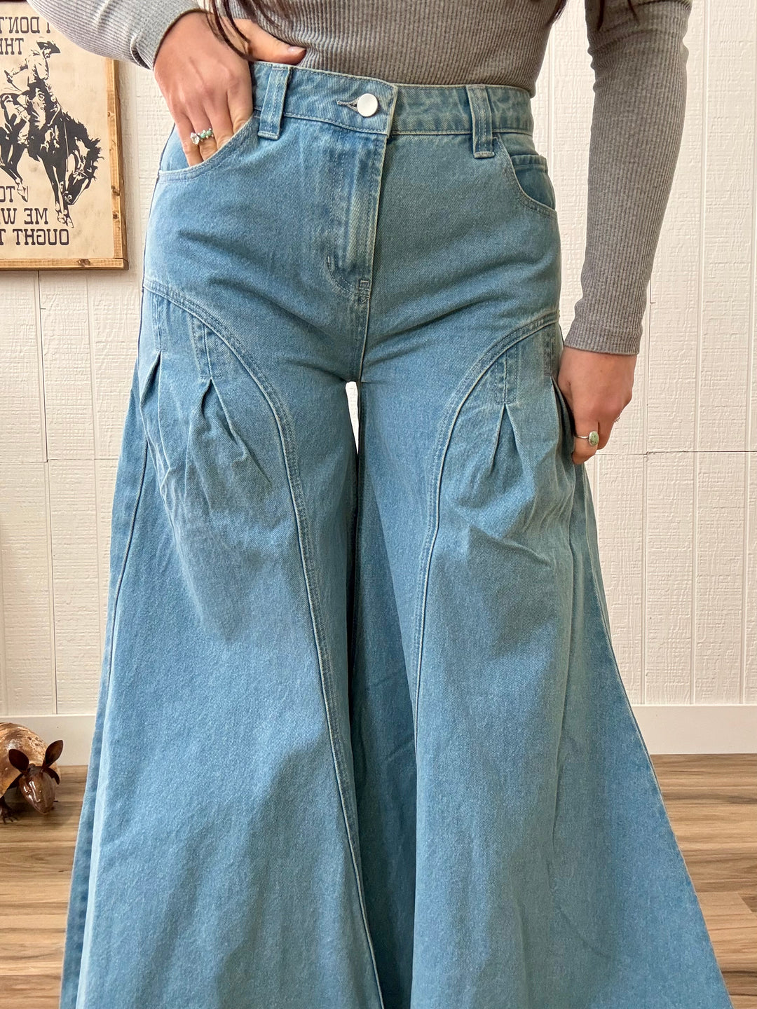 Wild Bloom Wide Leg Jeans