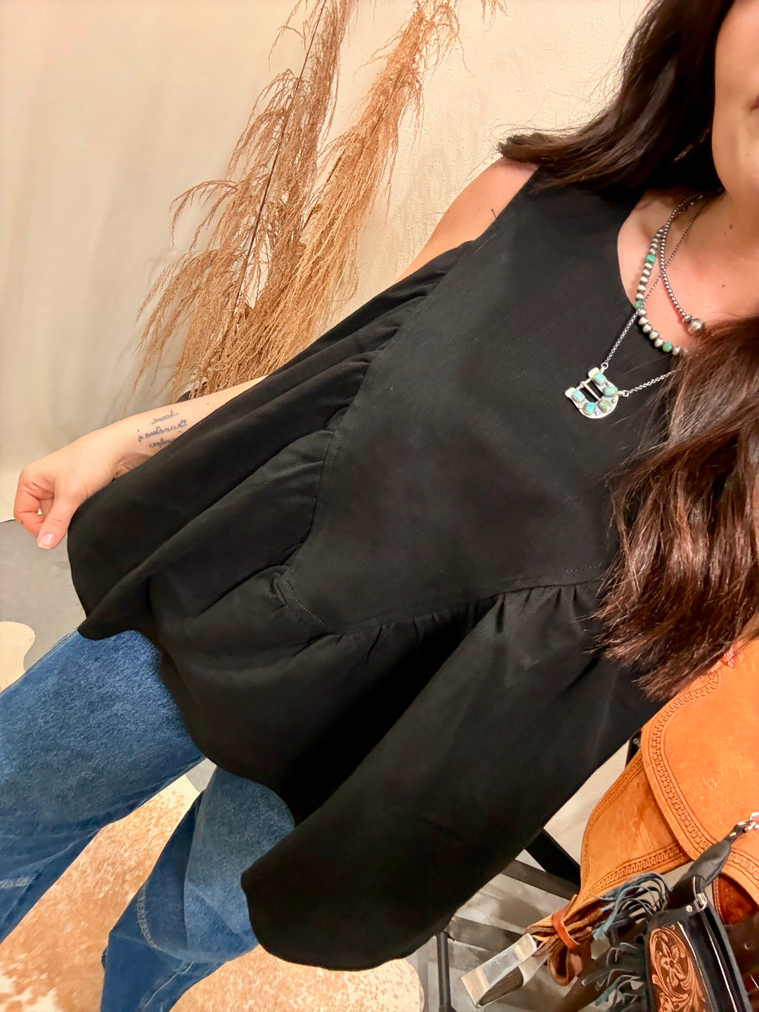 Demi Denim Top