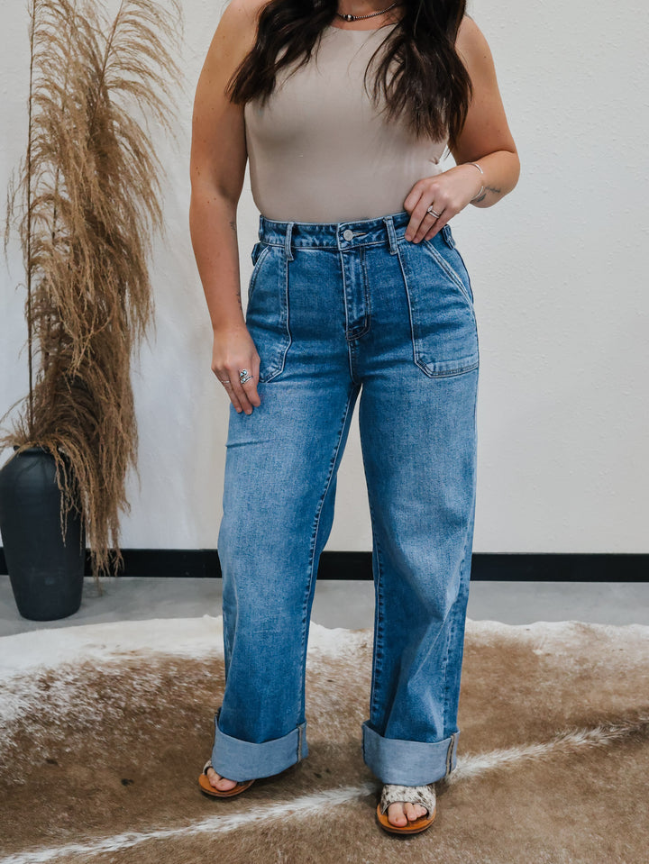 Kan Can: 90's Trouser Wide Leg Jean