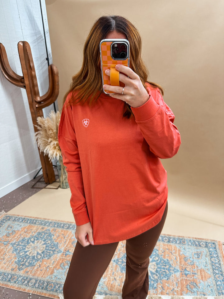 Ariat: Fun Farm Oversized T-Shirt: Faded Rose