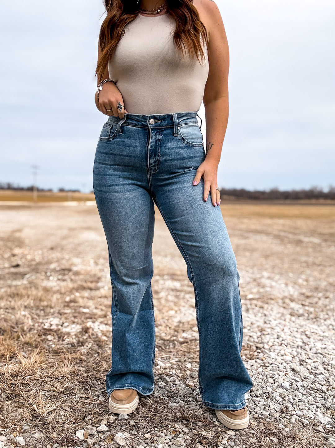 Artemis Vintage: Tummy Control Palazzo Jean *SIGNATURE*