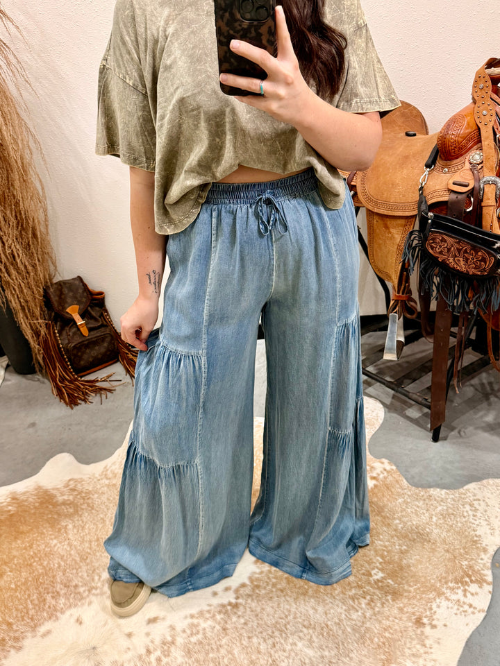 On the Road Again Tiered Pant