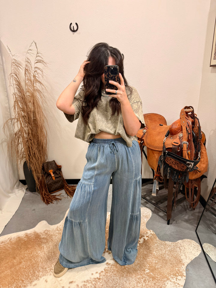 On the Road Again Tiered Pant