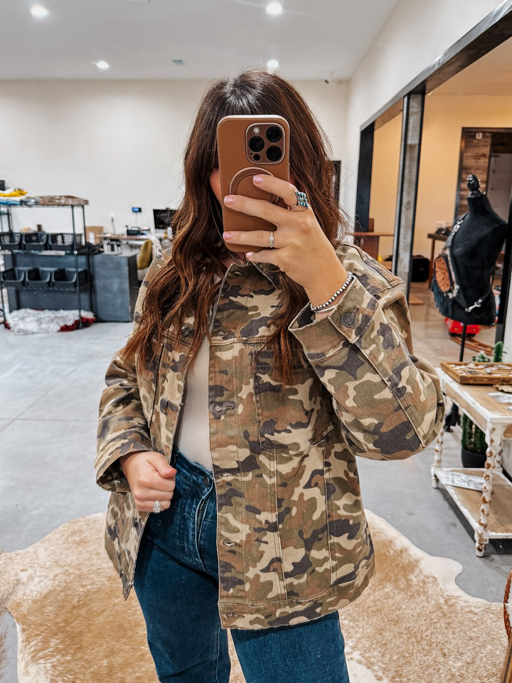 Camo Oversized Jacket