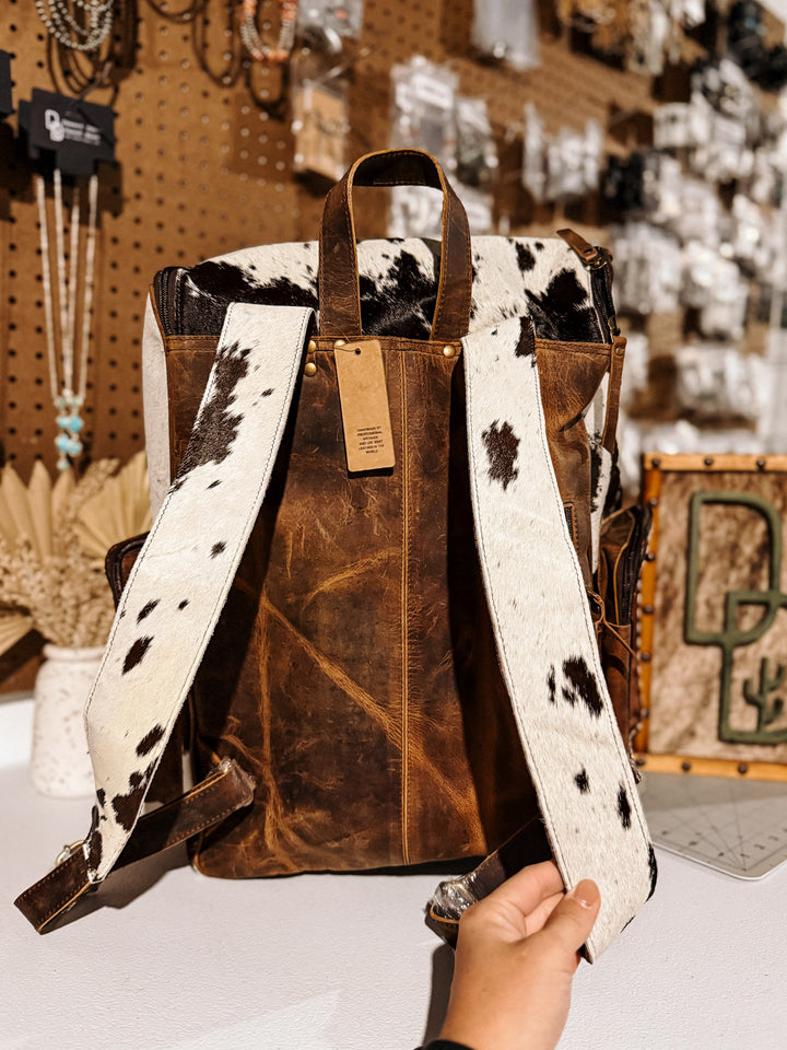 Evangeline Cowhide Backpack #16