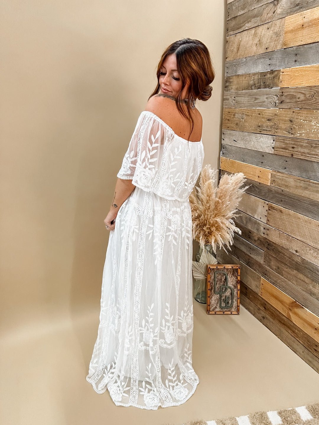 Bohemian White Maxi Dress