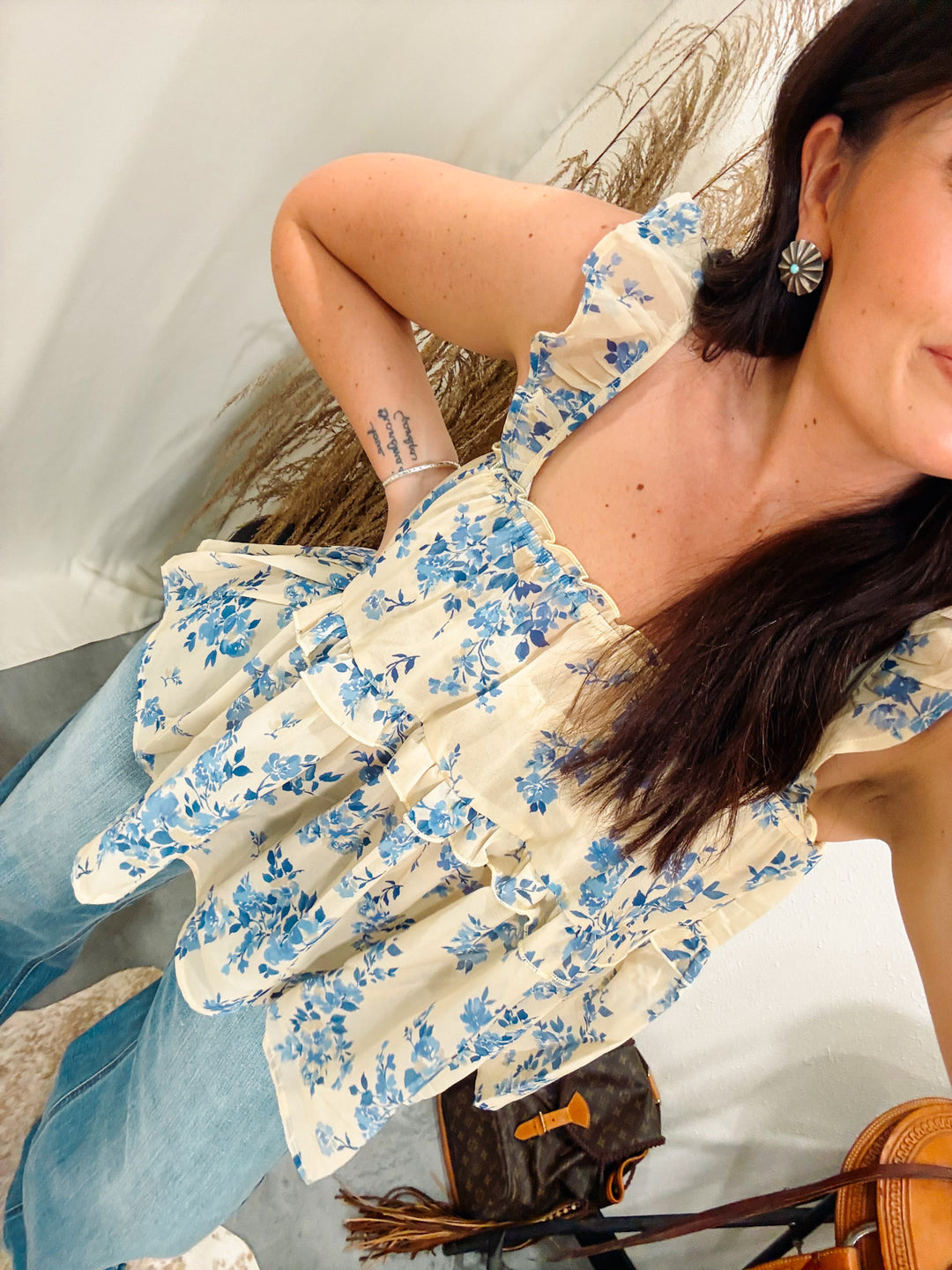 Something Blue Floral Top