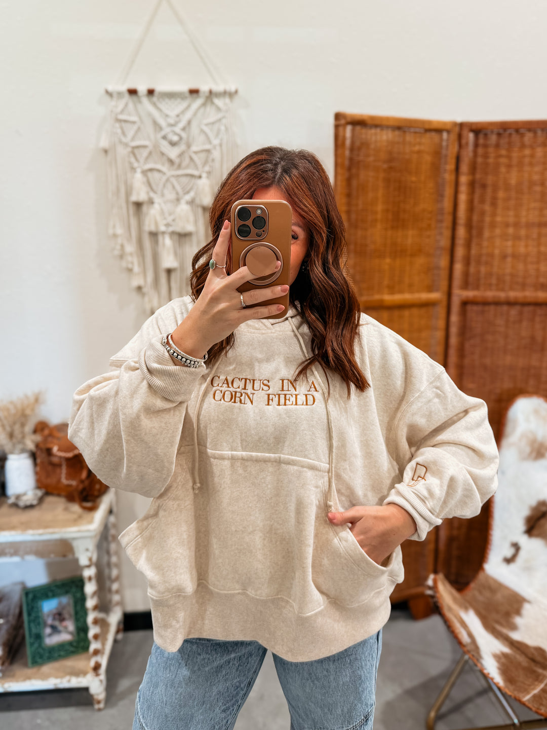 Cactus in a Corn Field Hoodie