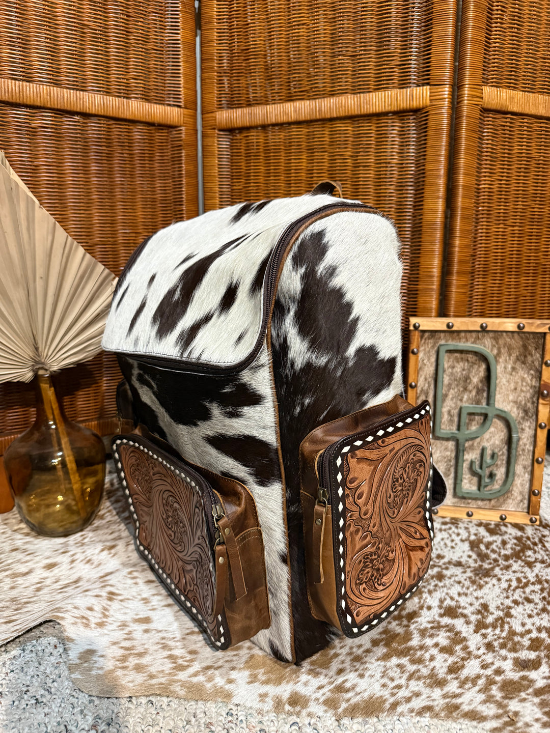 Evangeline Cowhide Backpack #93