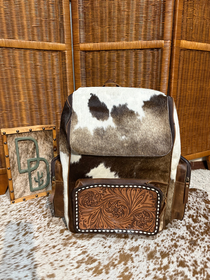 Evangeline Cowhide Backpack #51
