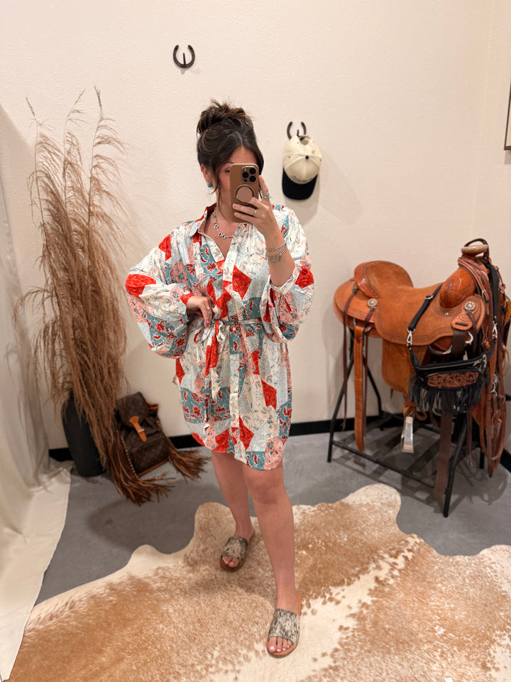 Red and Blume Tunic Dress