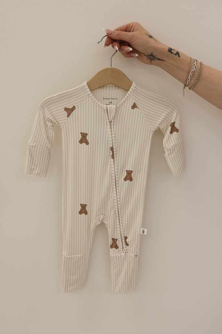 Bamboo Zip Pajamas | Teddy