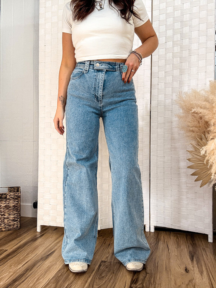 Vintage Baby Wide Leg Jean