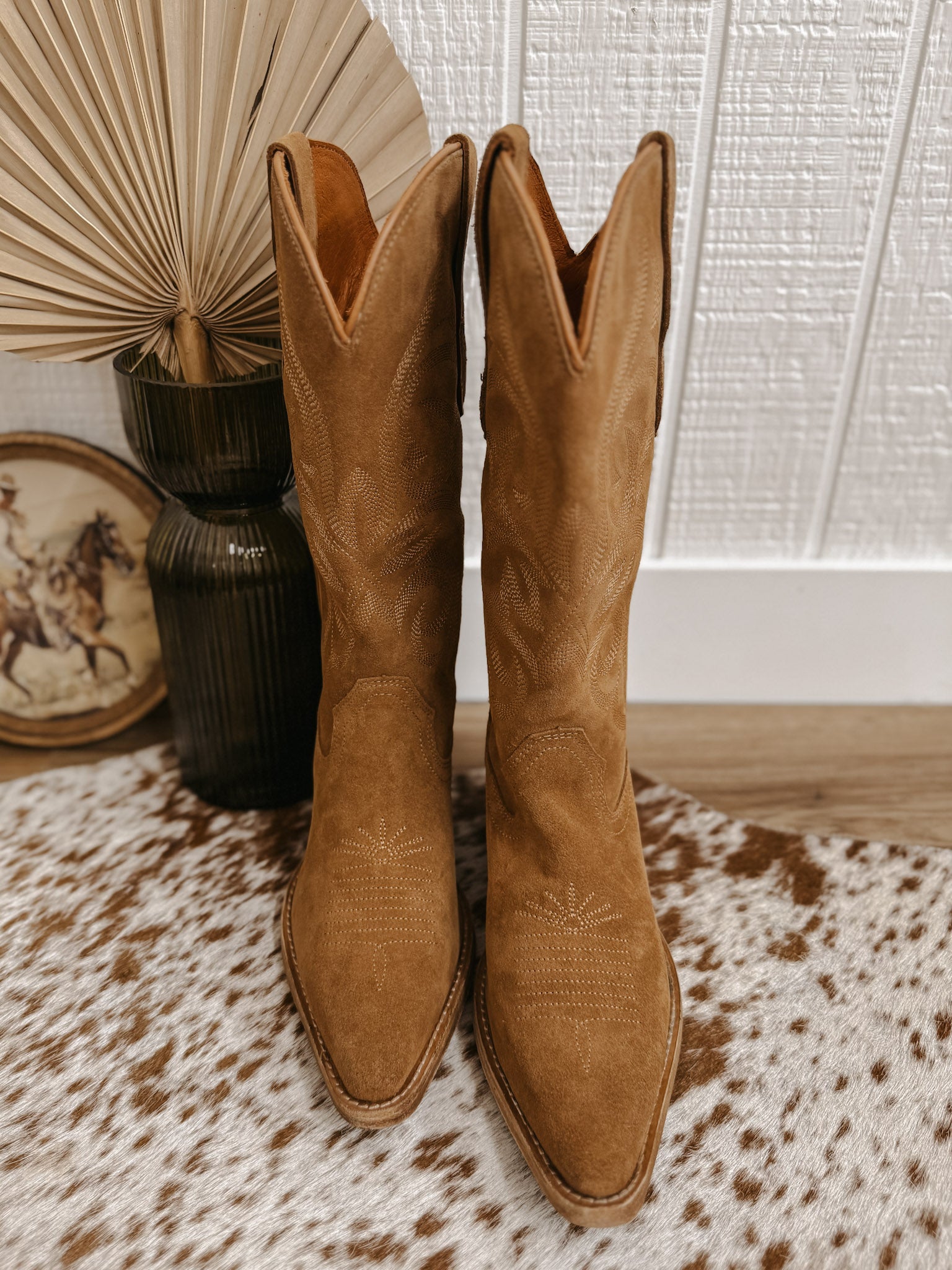 THEAIRTOWN ♥ cookie sand washing pocket bootscut Men's R. Watson Chocolate Rough Out Cutter Toe Boot