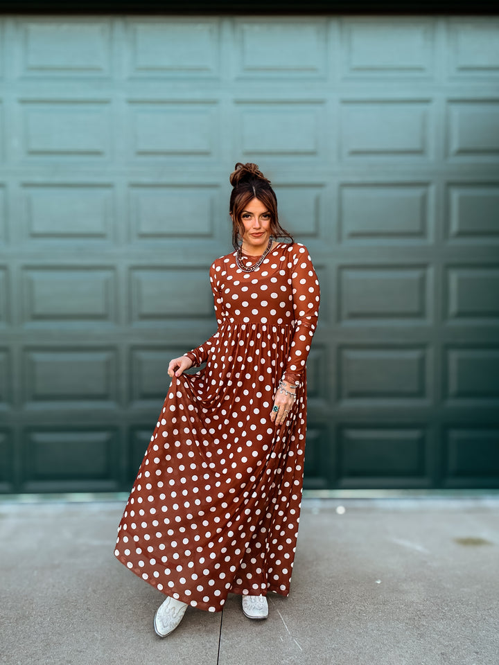Countryside Mesh Dress: Polka Dot