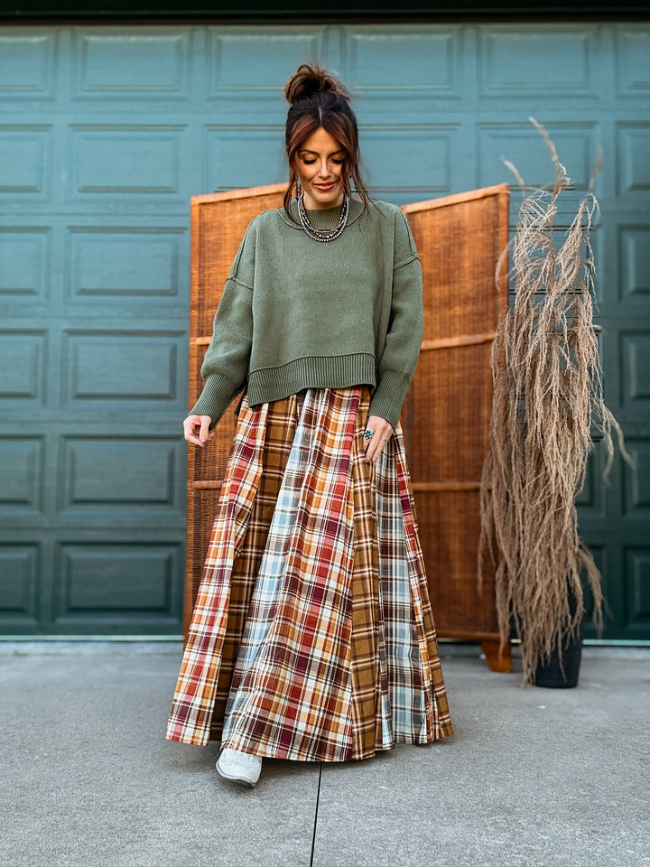 Ashford Plaid Maxi Dress