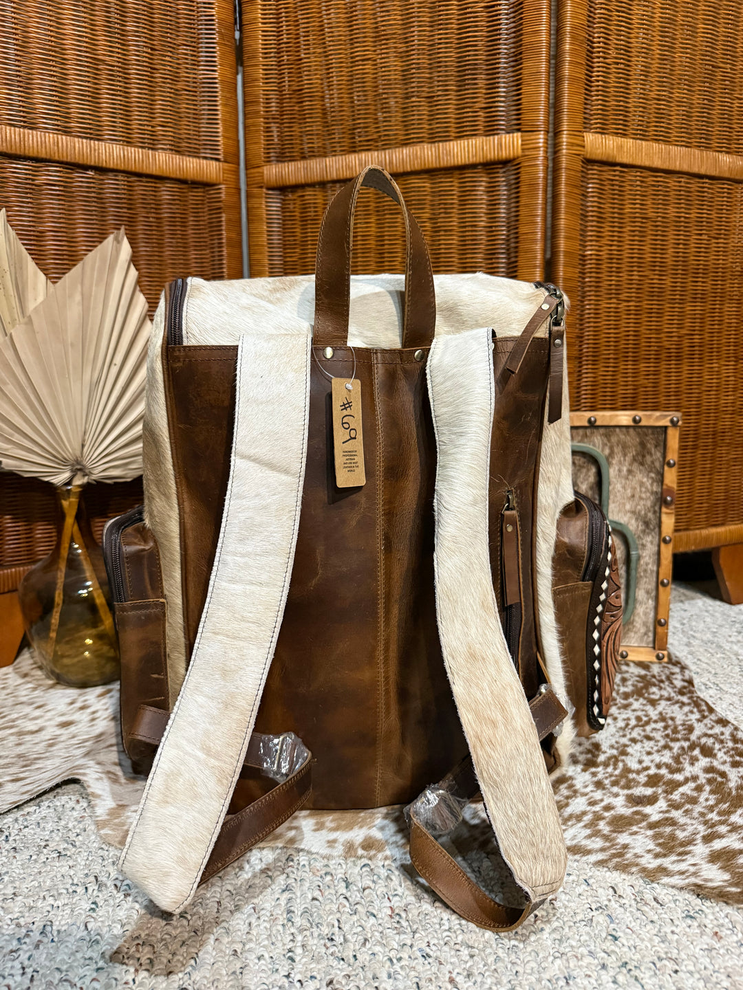 Evangeline Cowhide Backpack #69