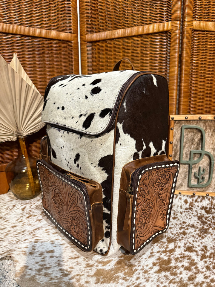 Evangeline Cowhide Backpack #60