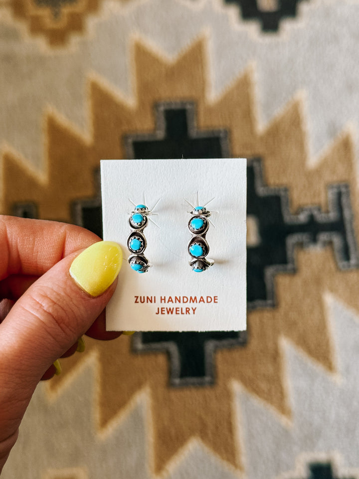 Eyelet Zuni Hoop Earrings